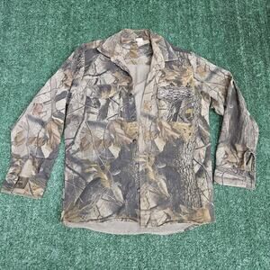 Ranger size Medium hunting shirt, Camo print 100% cotton vintage